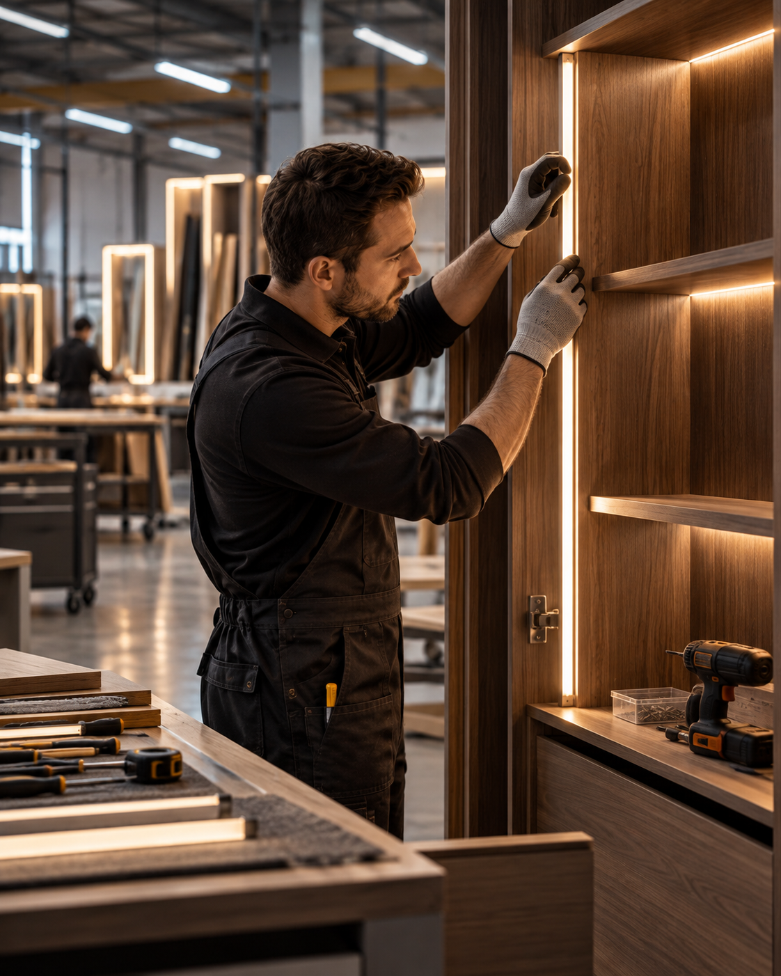 Soluciones LED para fábricas de muebles